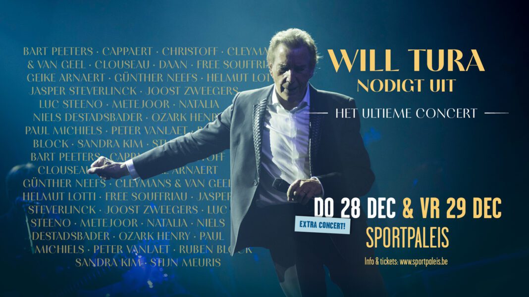 Extra concert toegevoegd aan unieke avond ‘Will Tura nodigt uit’